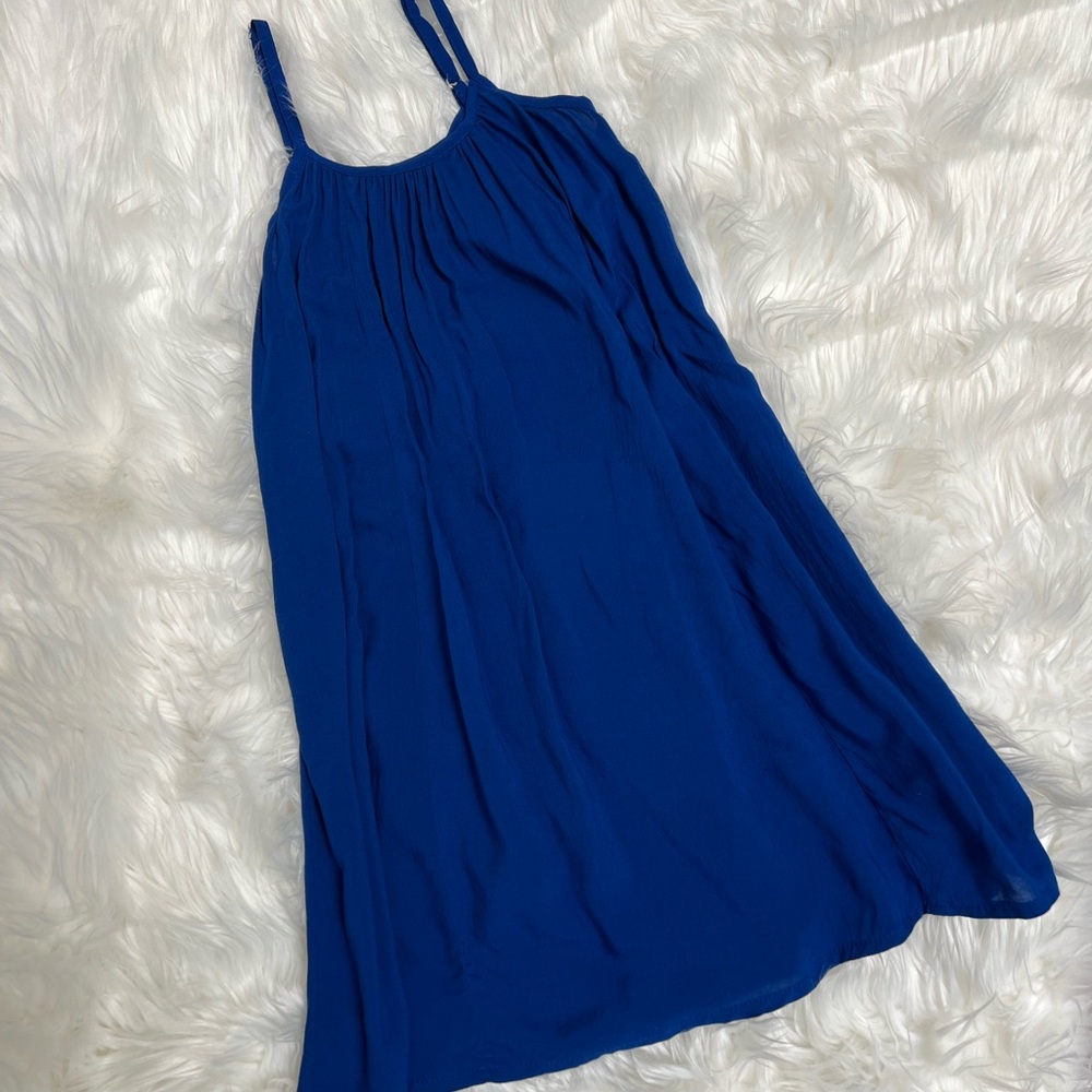 Ava Sky Hawaii Girls Vibrant Blue Sleeveless Dress - size 8